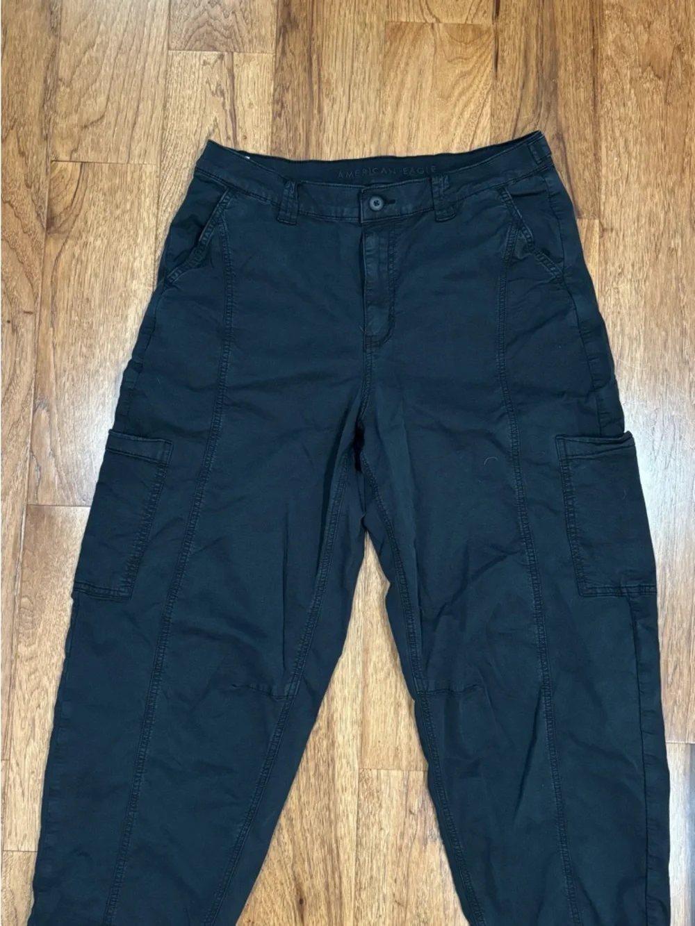 American Eagle Outfitters womens Black Cargo Pants - Picture 1 of 3